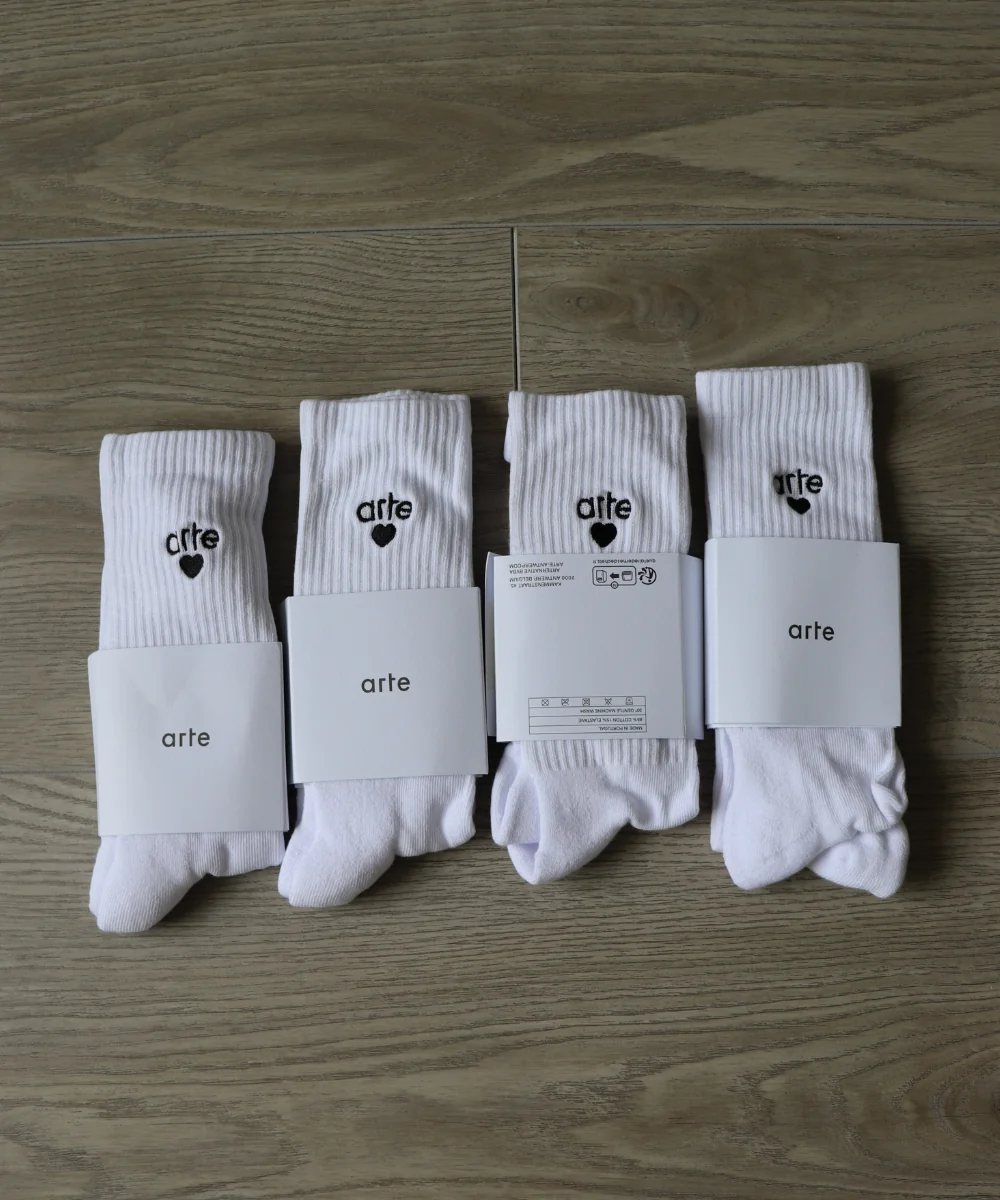 White socks from the parcel