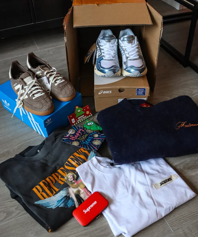 Shoes, graphic clothing and small extras in a Netherlands haul — Fishgoo Spreadsheet buyer share